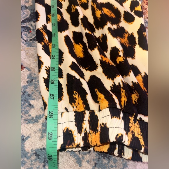 Ashley Stewart Animal Print  Pull On Jogger Pants Wide Leg Sz 18/20 - Picture 10 of 10